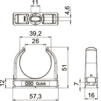 OBO 2955 F M40 STGR Quick-Schelle 