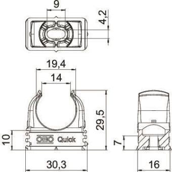 OBO 2955 M20 Quick-Schelle M20 PP 