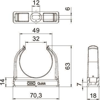 OBO 2955 F M50 STGR Quick-Schelle 