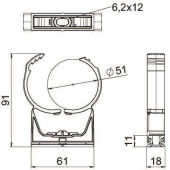 OBO PQ-51 LGR proQuick-Schelle 48-55mm 