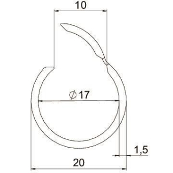 OBO 2953 M20 RW Quick-Pipe M20 PVC 