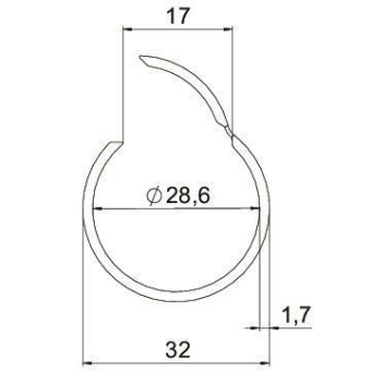 OBO 2953 M32 RW Quick-Pipe M32 PVC 