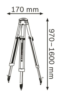 Bosch Flachkopfstativ BT 160 