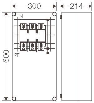 Hensel Mi-NH-Sicherungsgehäuse   Mi 6472 