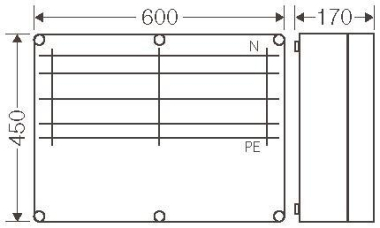 Hensel Mi-Sammelschienenghäuse   Mi 6652 