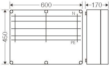 Hensel Mi-Sammelschienenghäuse   Mi 6652 