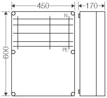 Hensel Mi-Sammelschienengehäuse  Mi 6657 