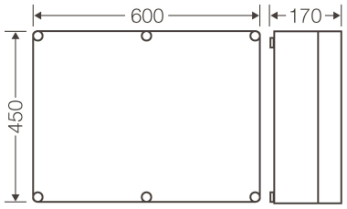 Hensel Leergehäuse 575x425x146mm Mi 0600 