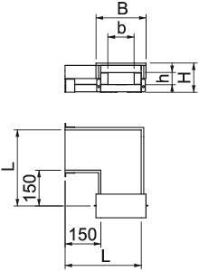 OBO BSKH-FB090511 Bogen 90° f.BSKH 