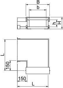 OBO BSKH-FB091026 Bogen 90° f.BSKH 
