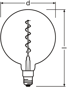 OSR Vintage 1906 Globe Filament gold 