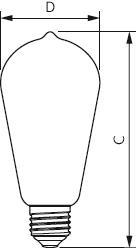 Philips MASTER VLE LEDbulb D 4W E27 ST64 