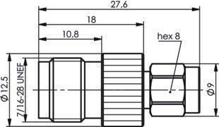 TEGA Adapter TNC-SMA (f-m)     100023880 