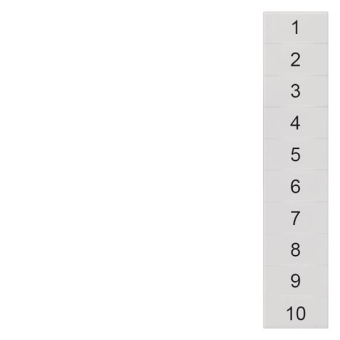SIEM Schilder, quer 1-10   8WH8140-2AB05 