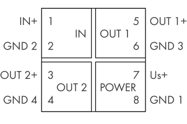 WAGO 857-424 Trennverstärker,Strom-und 