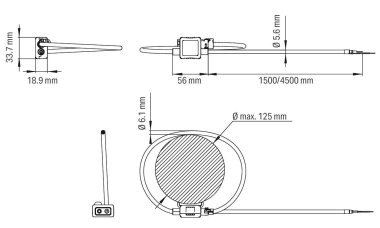 WAGO 855-9150/2000-1251 Rogowski-Spule, 