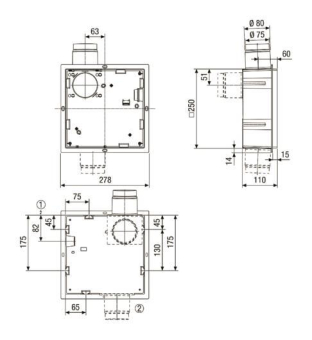Maico UP Gehäuse f.ER EC           ER GH 