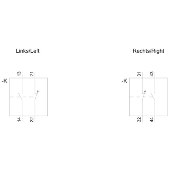 Siemens 3TY75611AA00 Hilfsschalterblock 