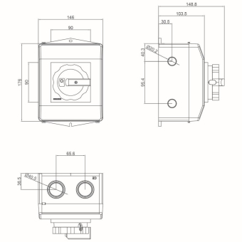 Siemens 3LD25650TB51 Hauptschalter 3p 