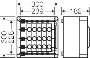 HENS Mi-Sicherungsgehäuse 5x63A   MI3230 