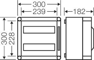 HENS Mi-Automatengehäuse 24TE     MI1226 