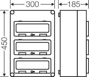 HENS Mi-Automatengehäuse 36TE    Mi 1337 