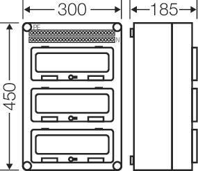 HENS Automaten-Gehäuse 3R 36TE 3  MI1333 