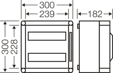 HENS Mi-Automatengehäuse 24TE     MI1226 
