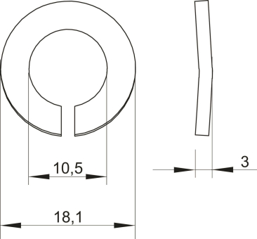 OBO LWS M10 A4 Federring M10 A4 2B 