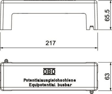 OBO 1801 AH Abdeckhaube PS grau 
