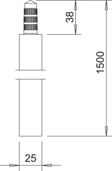 OBO 219 25 ST FT Staberder standard 1,5m 