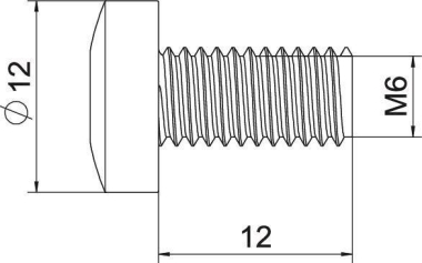 OBO FKS 6x12 G Flachkopfschraube 