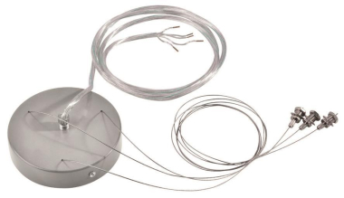 SLV Abhängset 1,5m MEDO silber    135254 