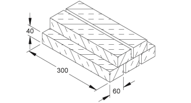 HKL Schalldämmblöcke verpackt, 1 BSDB300 