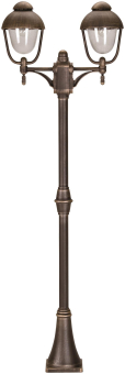 ALBE Mastleuchte 2x75W braun-     652040 