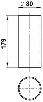 ALBE Acryl-Rohre,80/74 mm,      10260135 