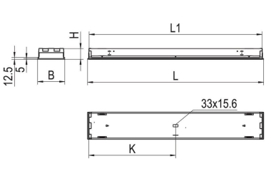 RIDI EBRPL-R2X145/35DA-SM DALI   0860403 