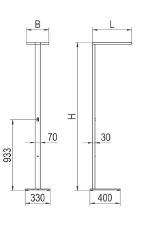 RIDI Stehleuchte, weiß, direkt - 0637442 