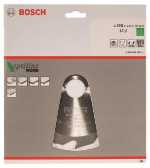Bosch Kreissägeblatt Optiline 2608641187 