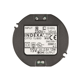 INDEXA Netzgerät 15VDC 800mA OTTO-15/800 