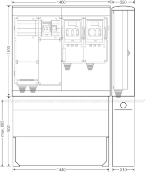 Hensel Ladeverteiler f. Mi EV 140kW 2011 