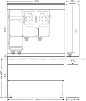 Hensel Ladeverteiler f. Mi EV 140kW 2010 