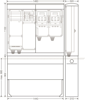 Hensel Ladeverteiler f. Mi EV 140kW 2011 