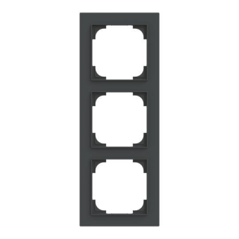 BJ Abdeckrahmen 3-fach schwarz  1723-45M 