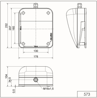 Werma Signalhupe WM Dauerton    57300055 