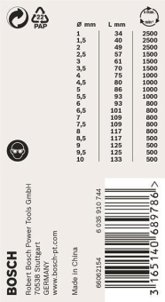 Bosch Metallbohrer-Set HSS-Co 2608587014 