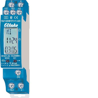 Eltako 2-Kanal-Schaltuhr  SU12DBT/1+1-UC 