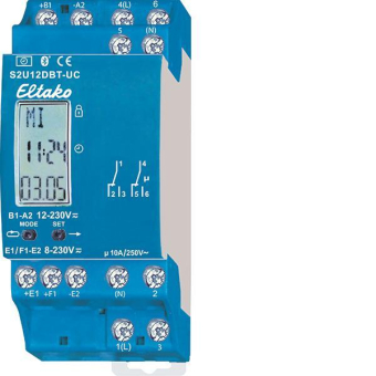 Eltako 2-Kanal-Schaltuhr     S2U12DBT-UC 