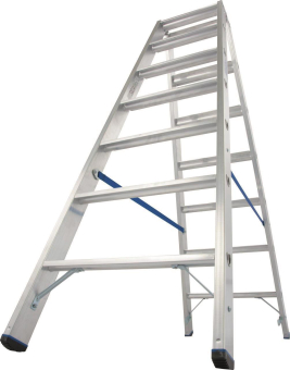 Krause Stufen-Doppelleiter Alu 2x7 