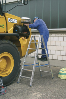 Krause Stufen-Doppelleiter Alu 2x7 